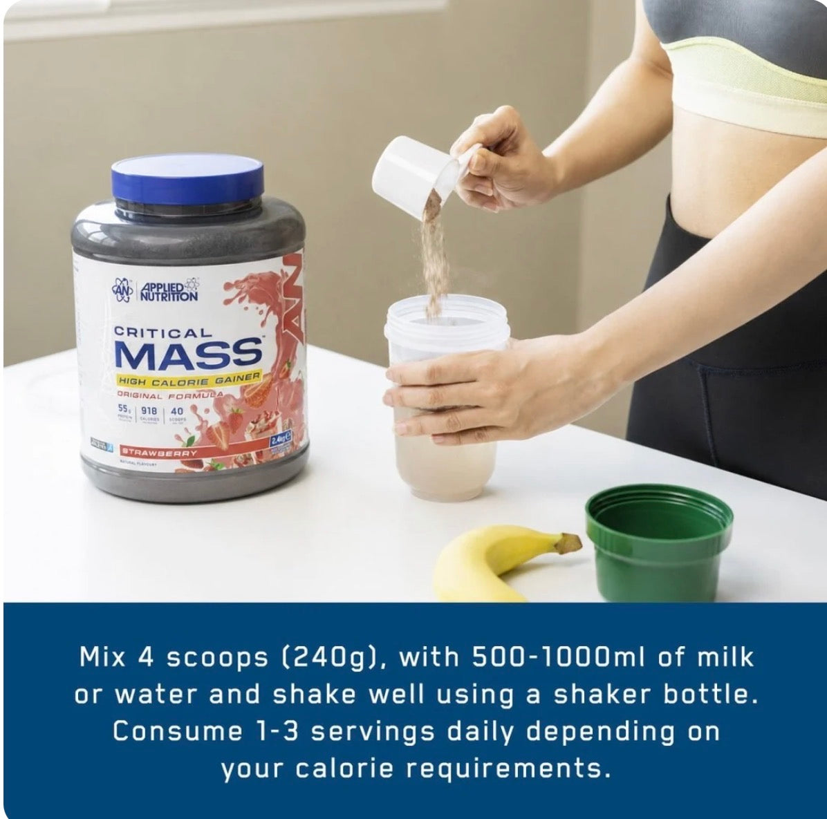 Applied Nutrition  Critical Mass Original 2.4kg High Calorie Gainer