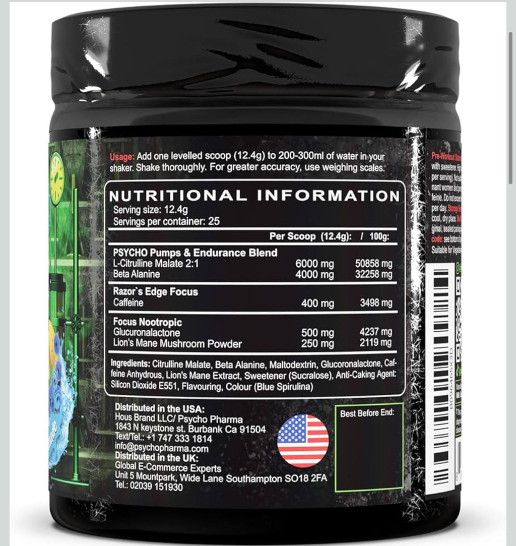 EDGE OF INSANITY PRE WORKOUT