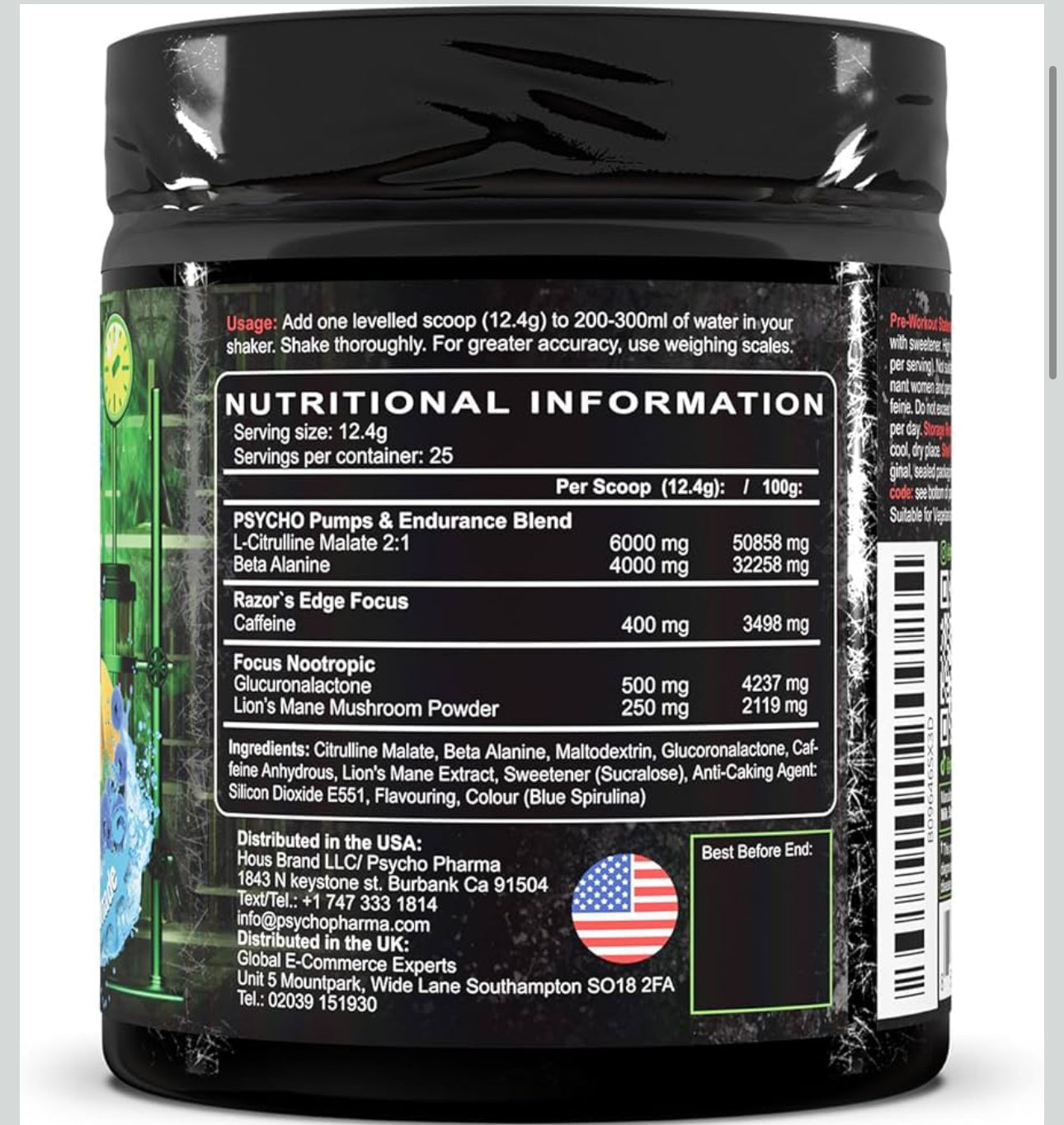 EDGE OF INSANITY PRE WORKOUT