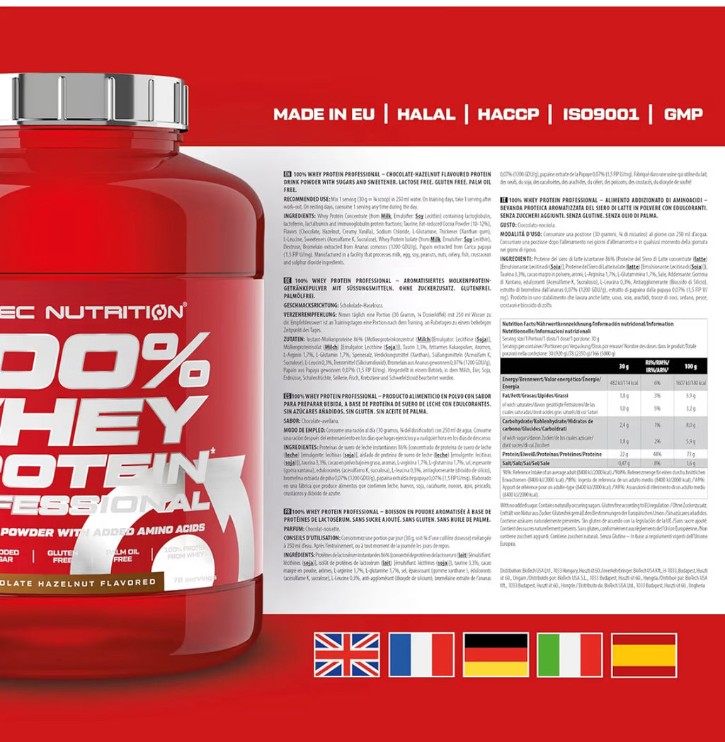 SCITEC NUTRITION - 100% Whey Protein Professional (2,35 kg)