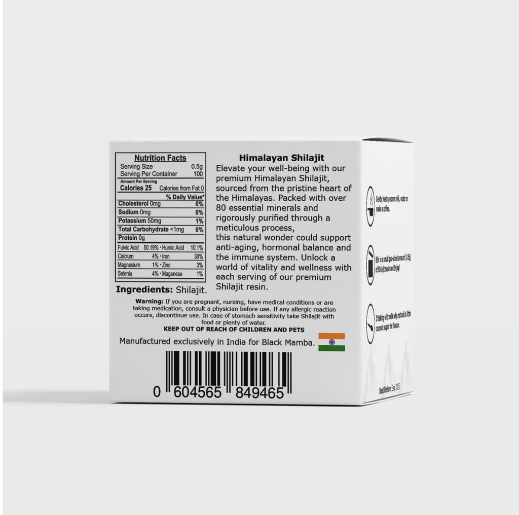 Pure Shilajit Resin 50g - Ancient Vitality Elixir
