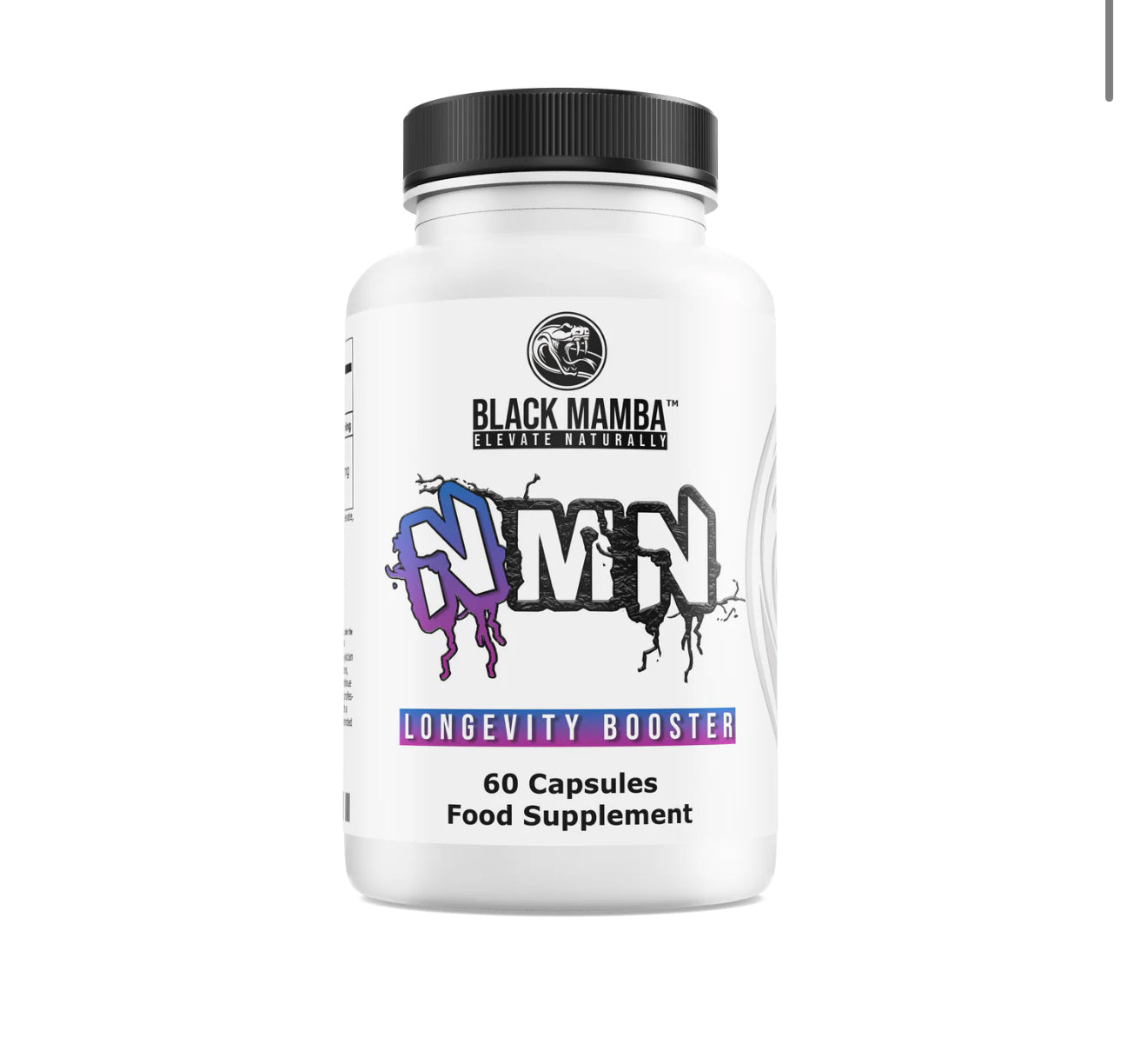 NMN - Black Mamba – 60 Capsules (500mg Uthever® NMN Per Cap)