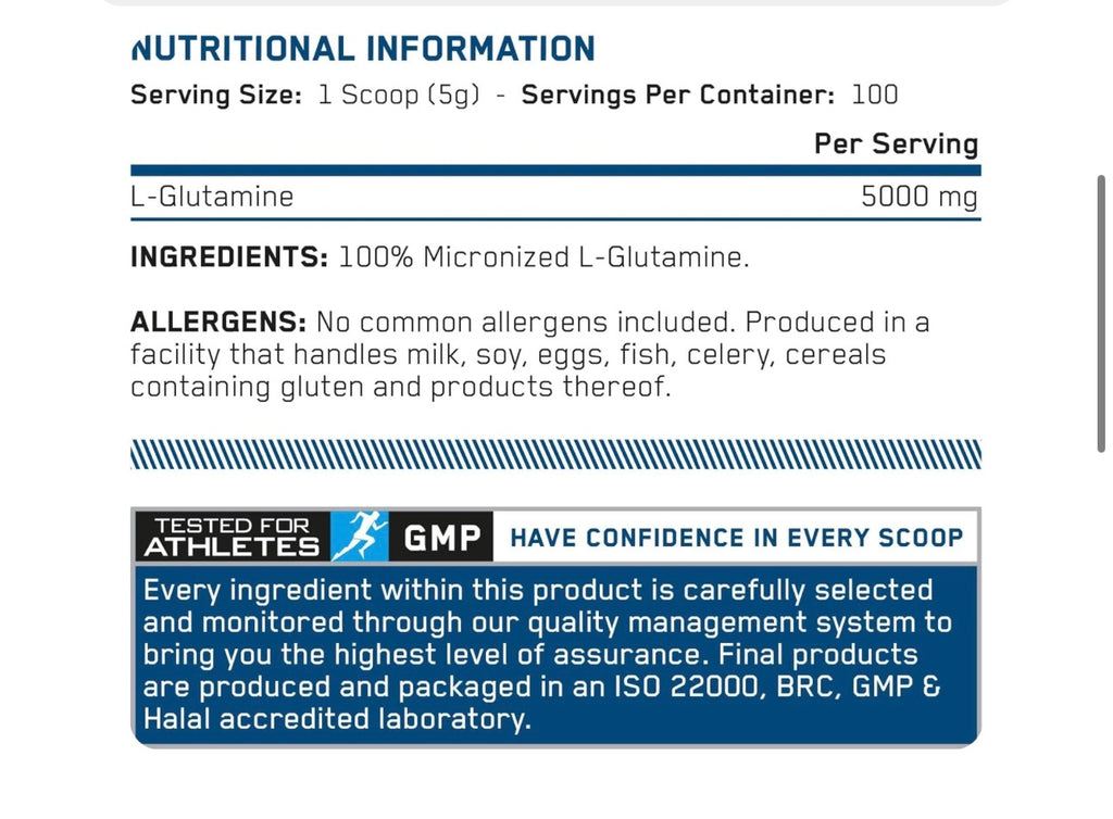 Applied nutrition L Glutamine Powder -250g