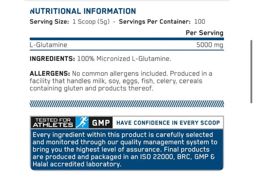 Applied nutrition L Glutamine Powder -250g