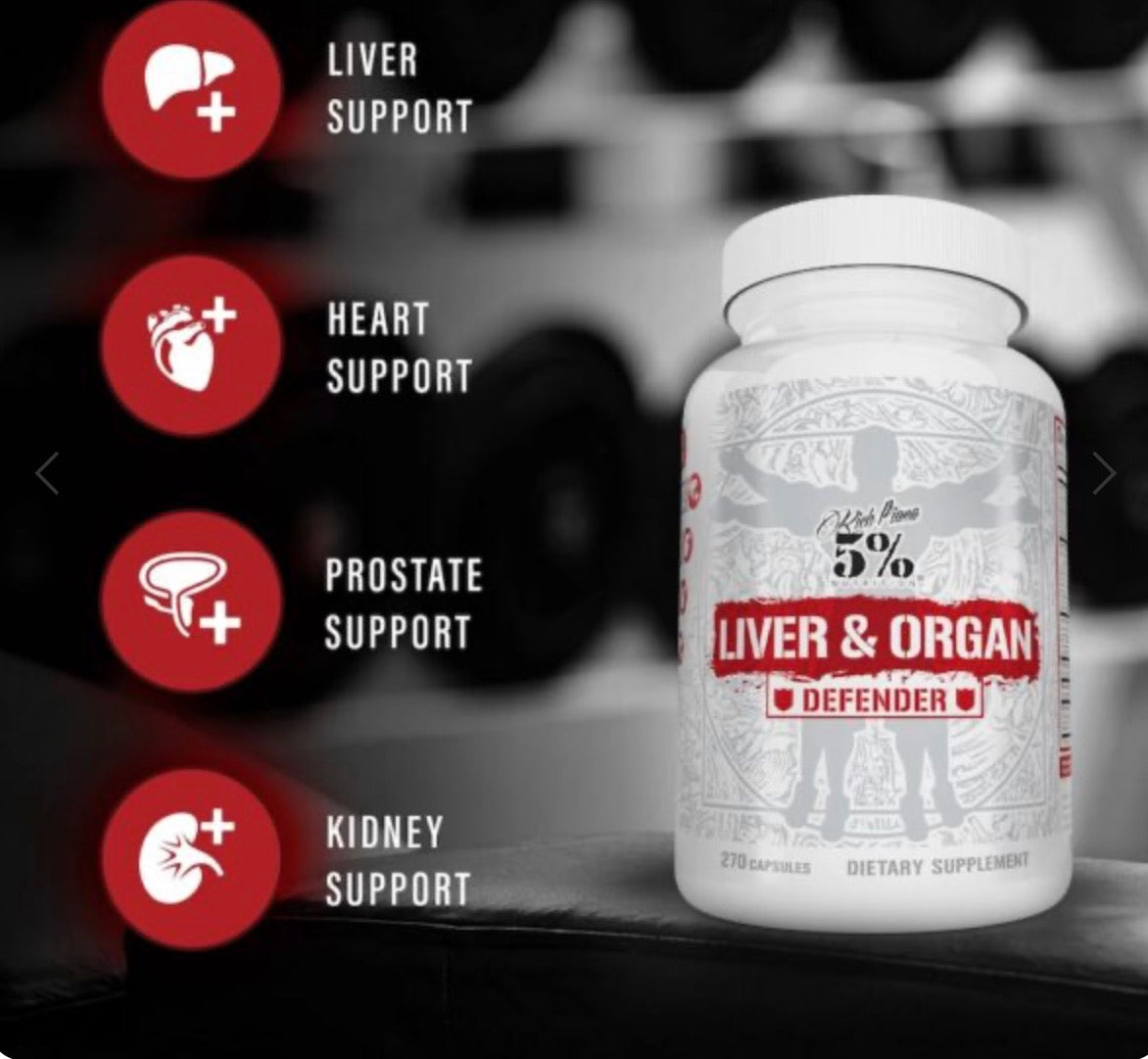 5% NUTRITION LIVER & ORGAN DEFENDER 270 CAPS
