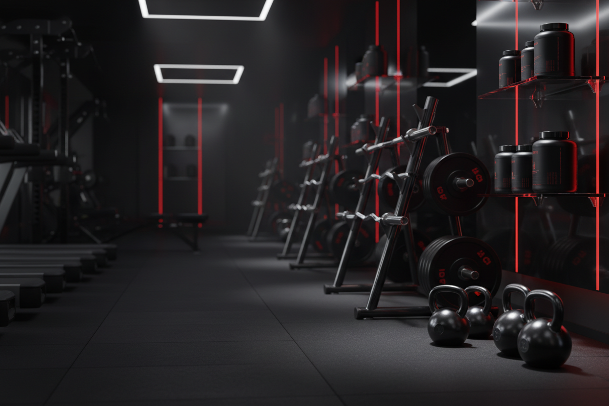 proteinrush markali supplement store icin bir arka plan - gym & fitness & health supplemens